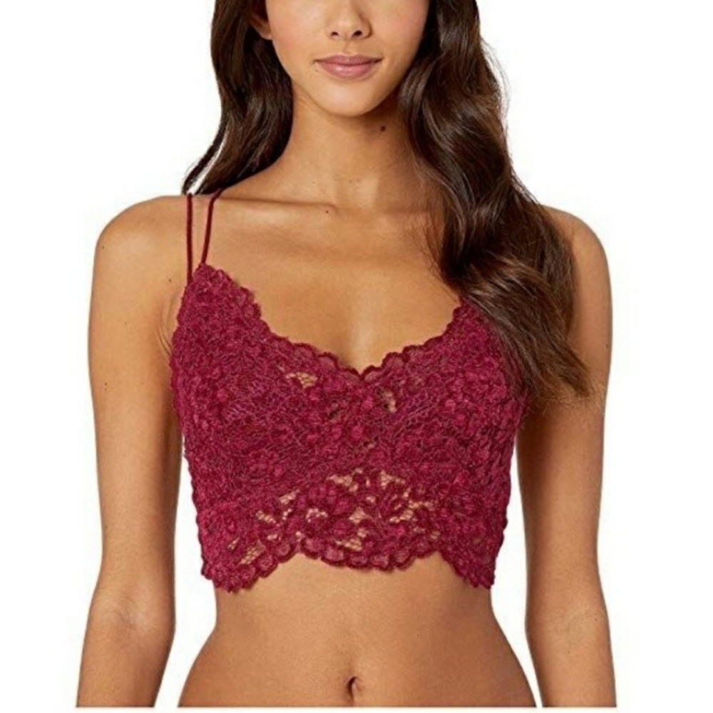 Free People Celine Velvet Bralette